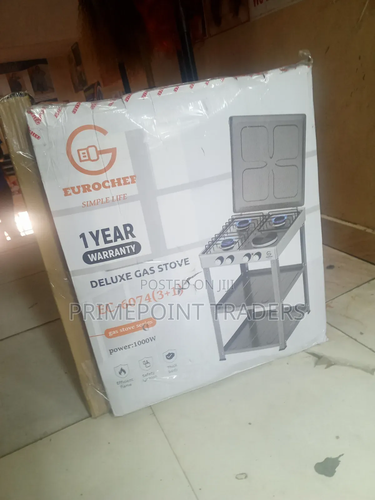 Eurochef 3 Gas + 1 Electric Standing Cooker – Reliable Family Cooker