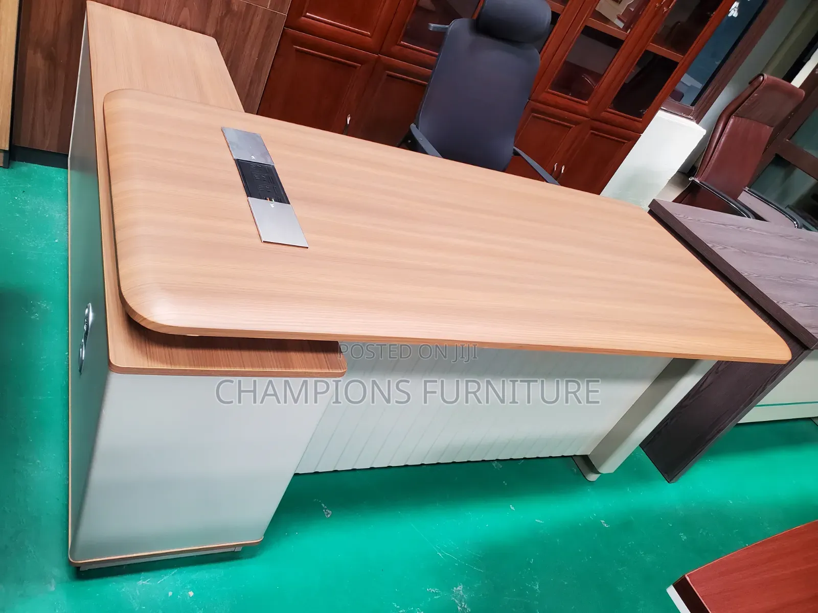 1.8M Luminary L-Shaped Executive Desk