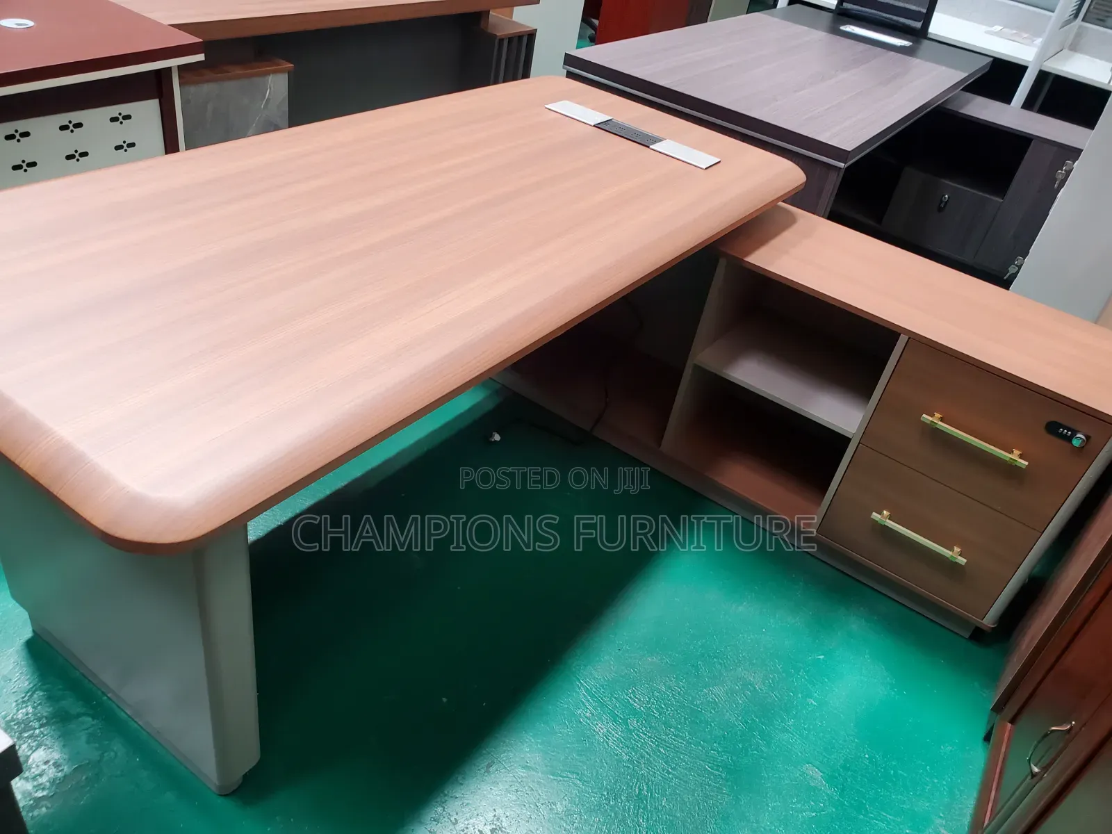 1.8M Luminary L-Shaped Executive Desk