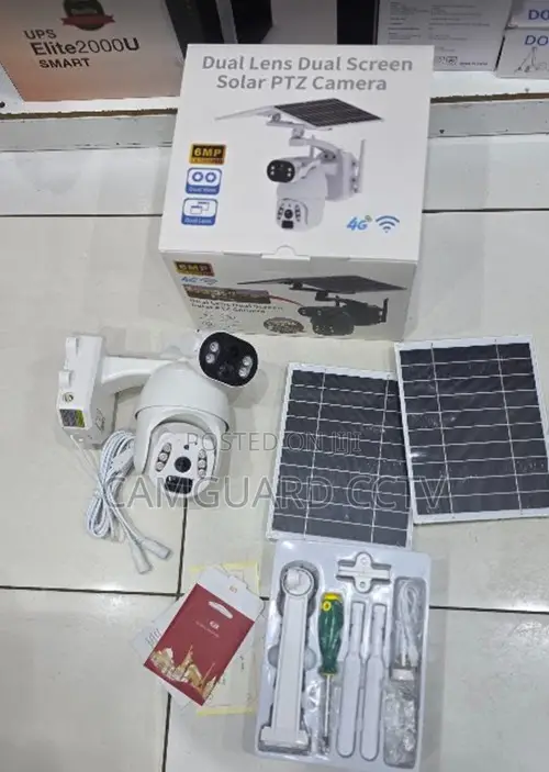 Next-Gen 6MP Ubox Dual Lens 4G Solar Security System