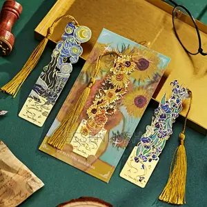 Luxury Metal Art Bookmarks – Famous Oil Painting Series