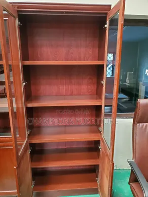 2-Door Mahogany Archival Files Cabinet