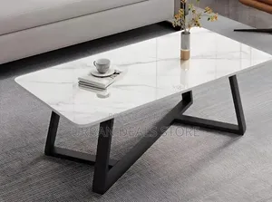 Modern Imported Executive Marble-Top Coffee Table