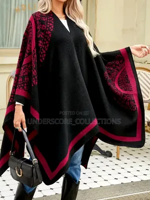 *Women's Geometric Wrap Shawl/Poncho*
