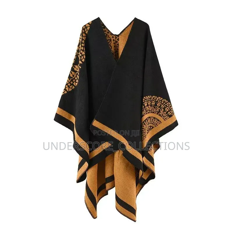 *Women's Geometric Wrap Shawl/Poncho*
