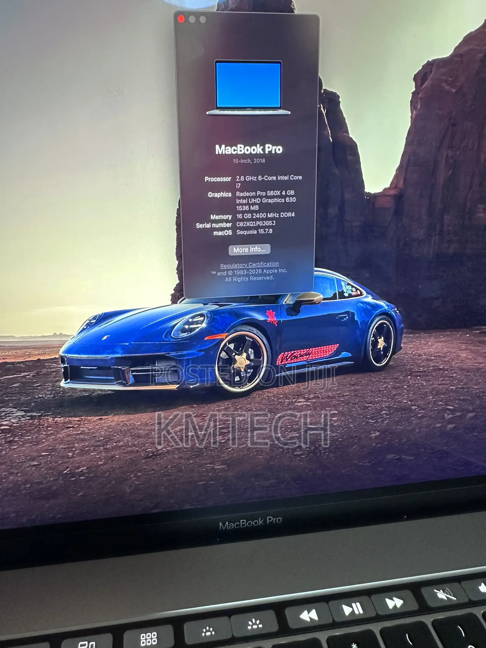 Laptop Apple MacBook Pro 2018 16GB Intel Core i7 SSD 500GB