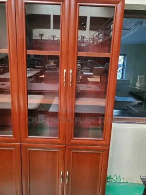 2-Door Mahogany Archival Files Cabinet