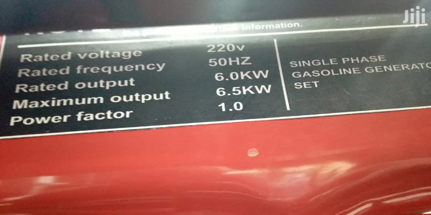 Honda Air Cooled Gasoline Generator 6.5kva ;Ep5500cx