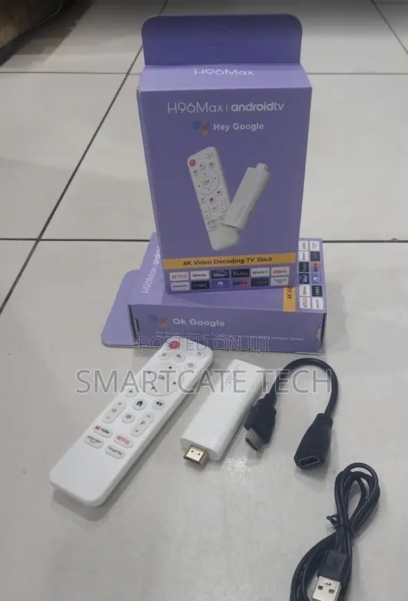H96 Max Smart TV Stick 4K – WiFi 6 & Voice Remot