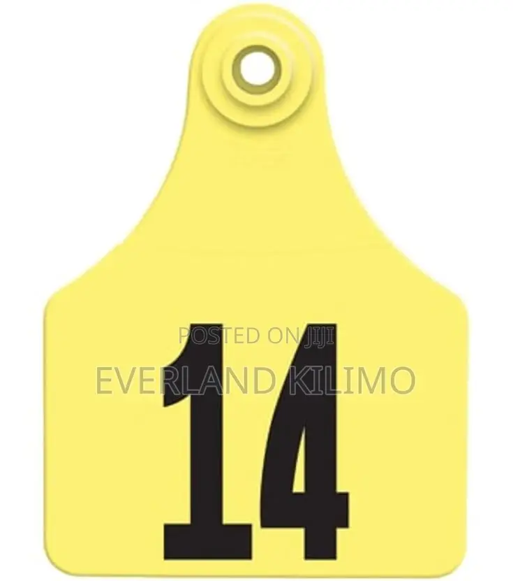 Large Numbered Farm Animal Tags - Cattle