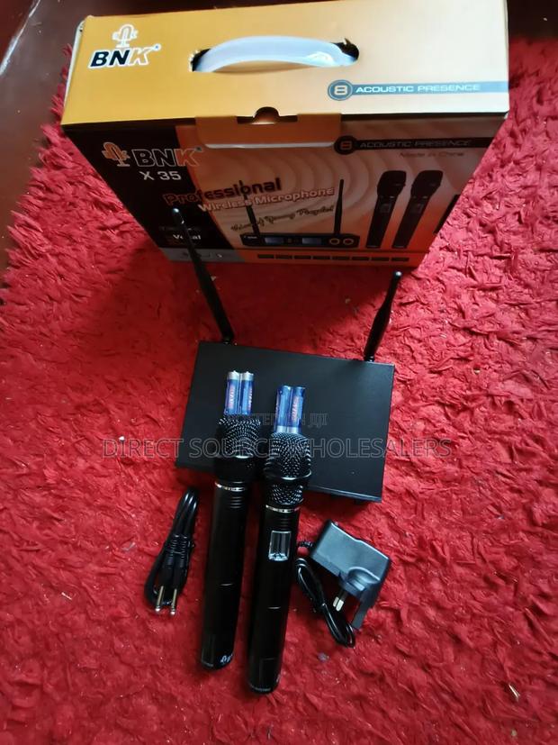 BNK X35 UHF Wireless Microphone – Dual Mic System - thumbnail 3