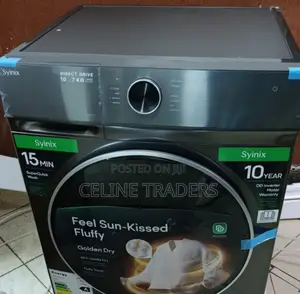 Syinix 10/7kg Washer & Dryer – Powerful Inverter Machine