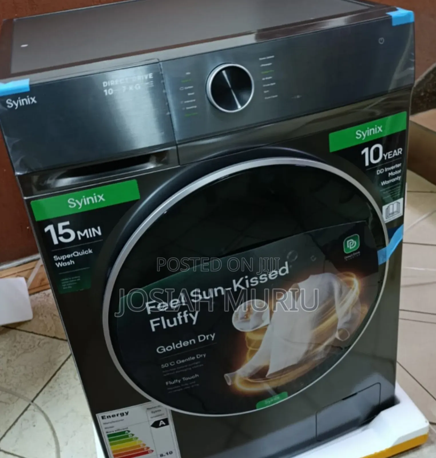 Syinix 10/7kg Washer & Dryer – Powerful Inverter Machine