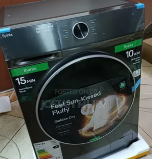 Syinix 10/7kg Washer & Dryer – Powerful Inverter Machine