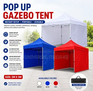 Foldable Gazebo Tent Outdoor Canopy With Side Walls for Events