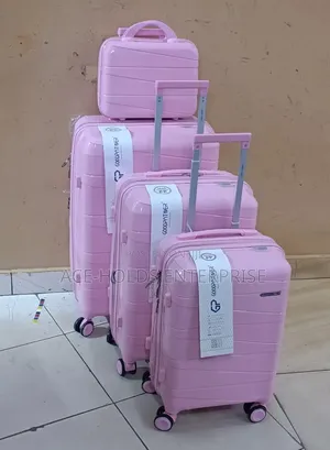 4 in 1 Luxurious Unbreakable Rubber Suitcase - Size 4 (Multi-Color)