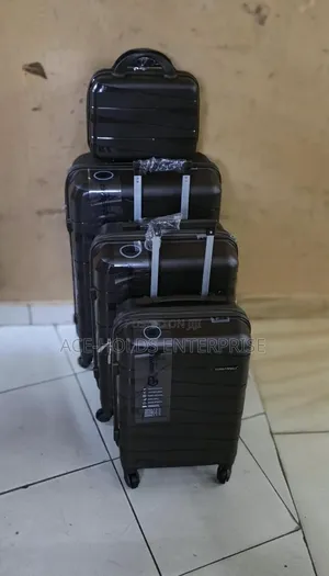 4 in 1 Luxurious Unbreakable Rubber Suitcase - Size 4 (Multi-Color)