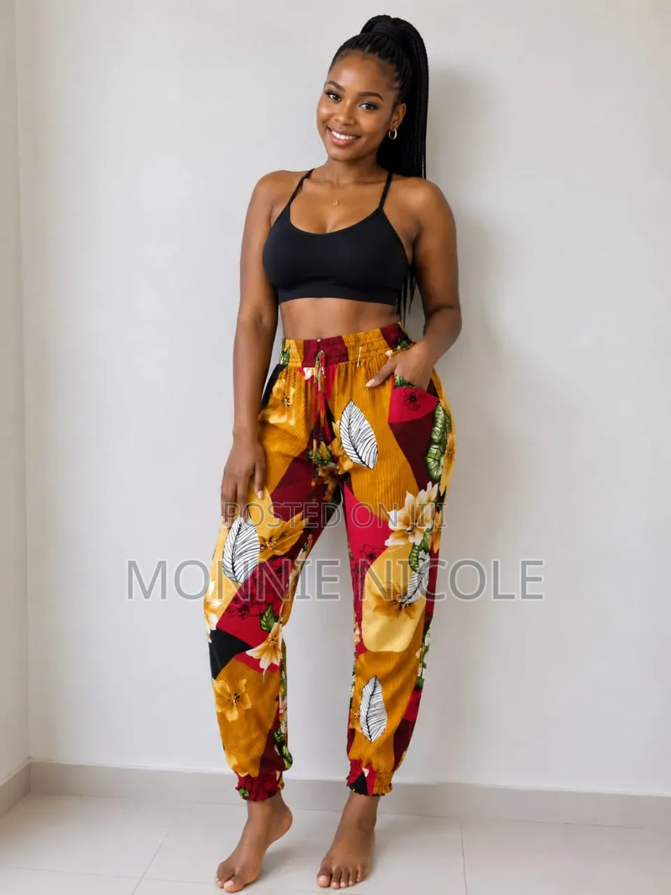 Summer Women Floral Pants