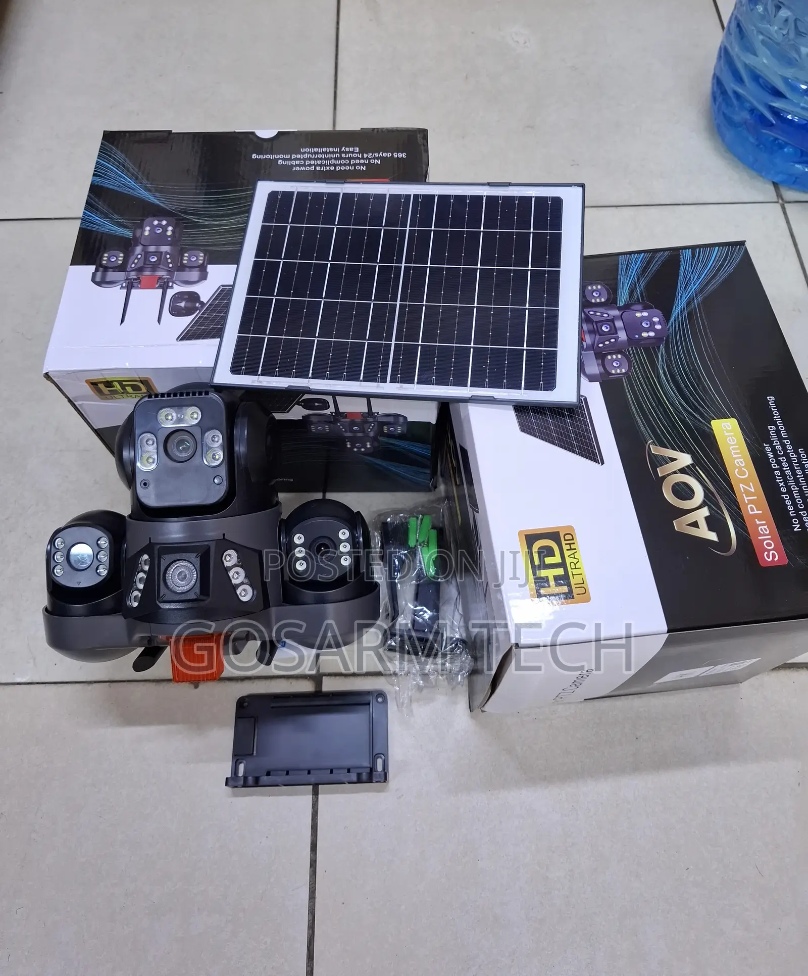 NEW 4G SIM Triple Lens Solar PTZ Security Camera With Two-Way Talk