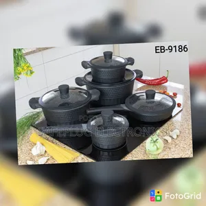 Edenburg 10PC Black Sufuria Set – Induction Compatible Cookware