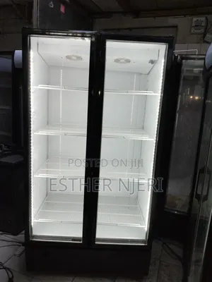 Super Clean Twin Door Display Counter Fridge on Offer