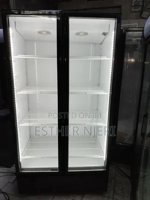 Super Clean Twin Door Display Counter Fridge on Offer