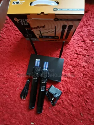 BNK X35 Wireless Mic – 2 Handheld Microphones