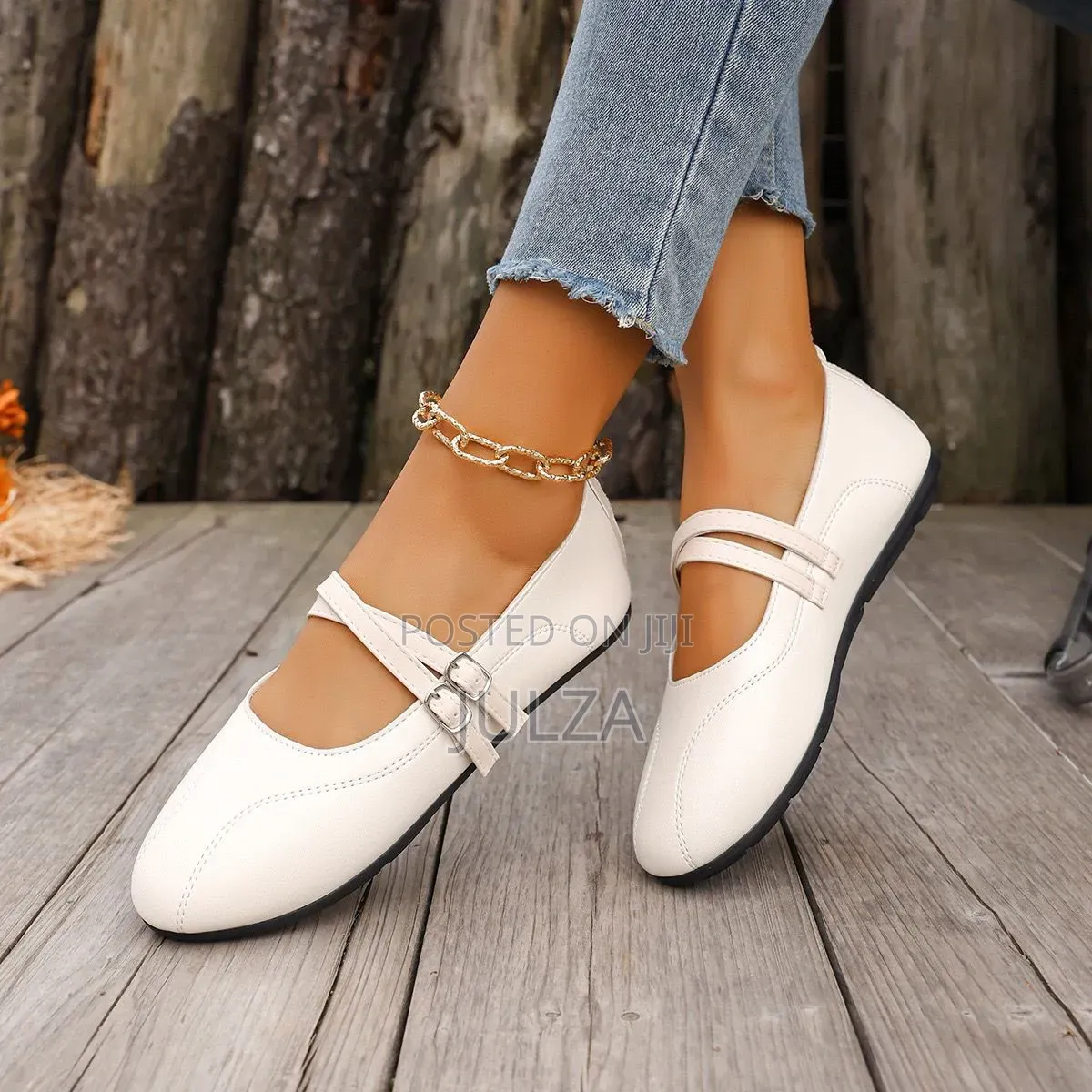 Mary Jane Buckle Flats