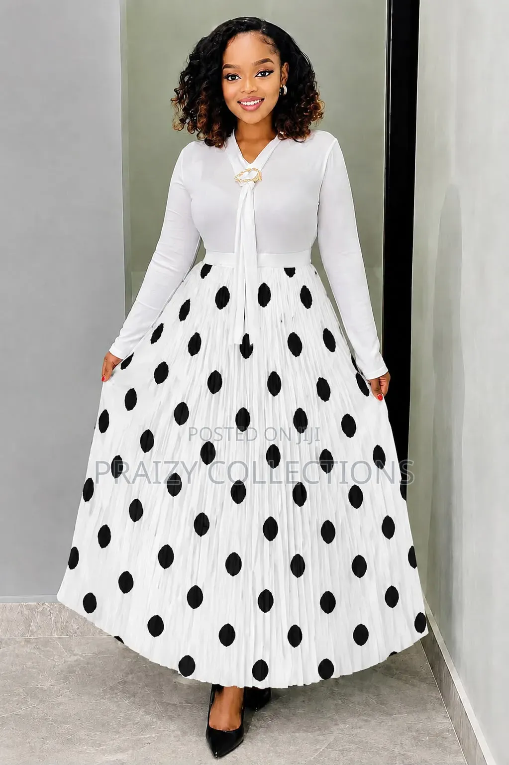 Polka Dots Maxi Skirts