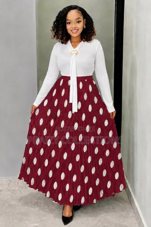 Polka Dots Maxi Skirts