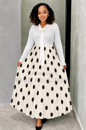 Polka Dots Maxi Skirts