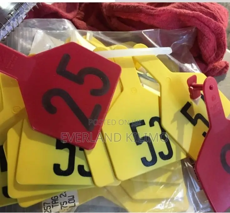 Laser Marked Livestock Identification Z-Tags - Numbered