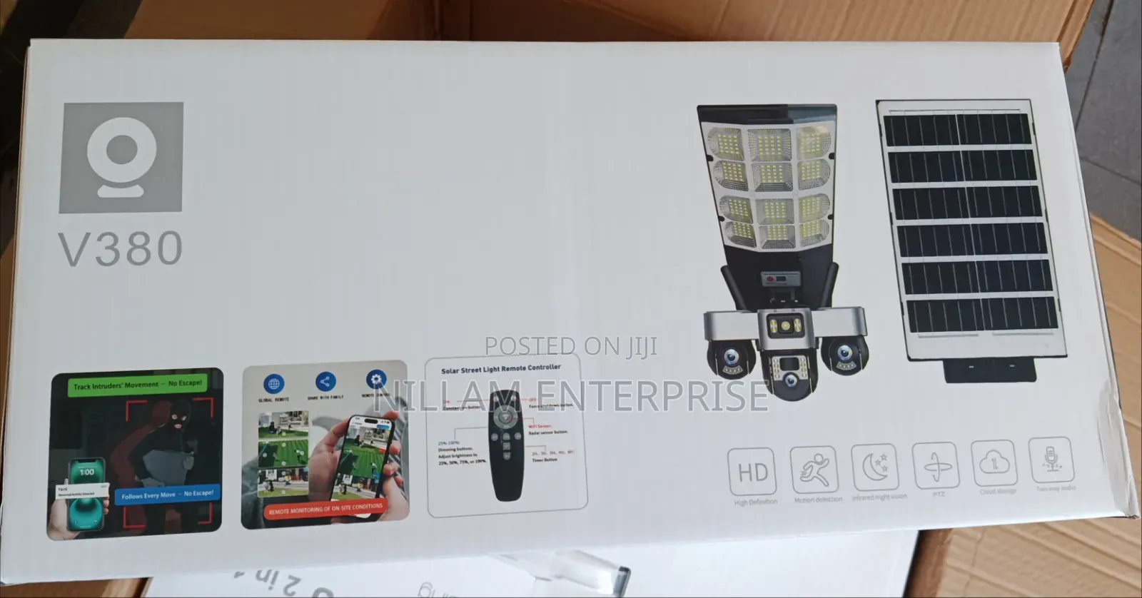 2-in-1 Solar Street Light With AI Triple Lens Solar Camera