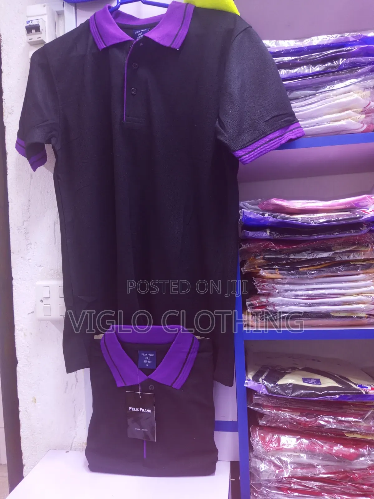 Body Black Purple Poloshirts