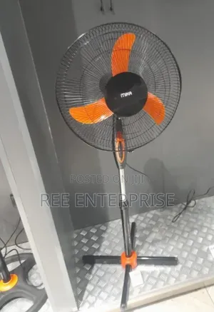 Mika 16 Inches  Orange & Black Standing Fan