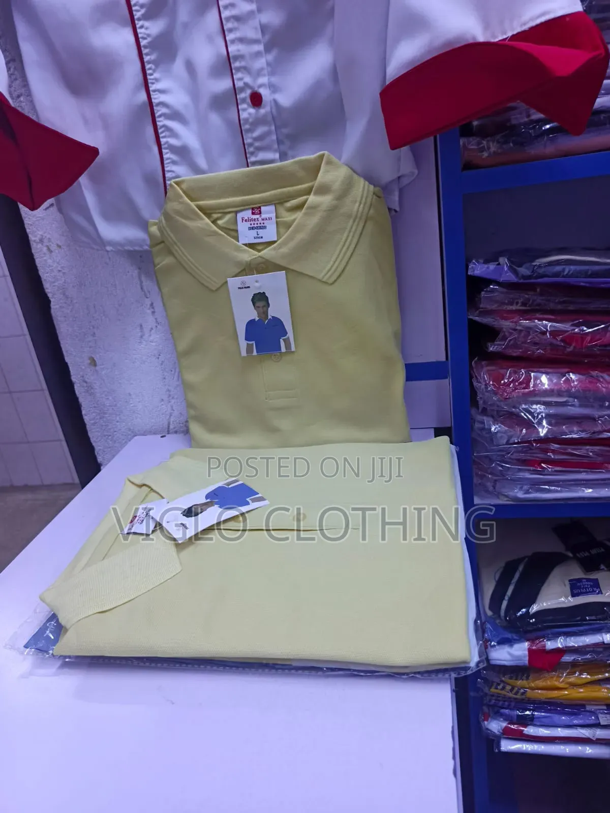 Lite Yellow /Cream Yellow Poloshirts