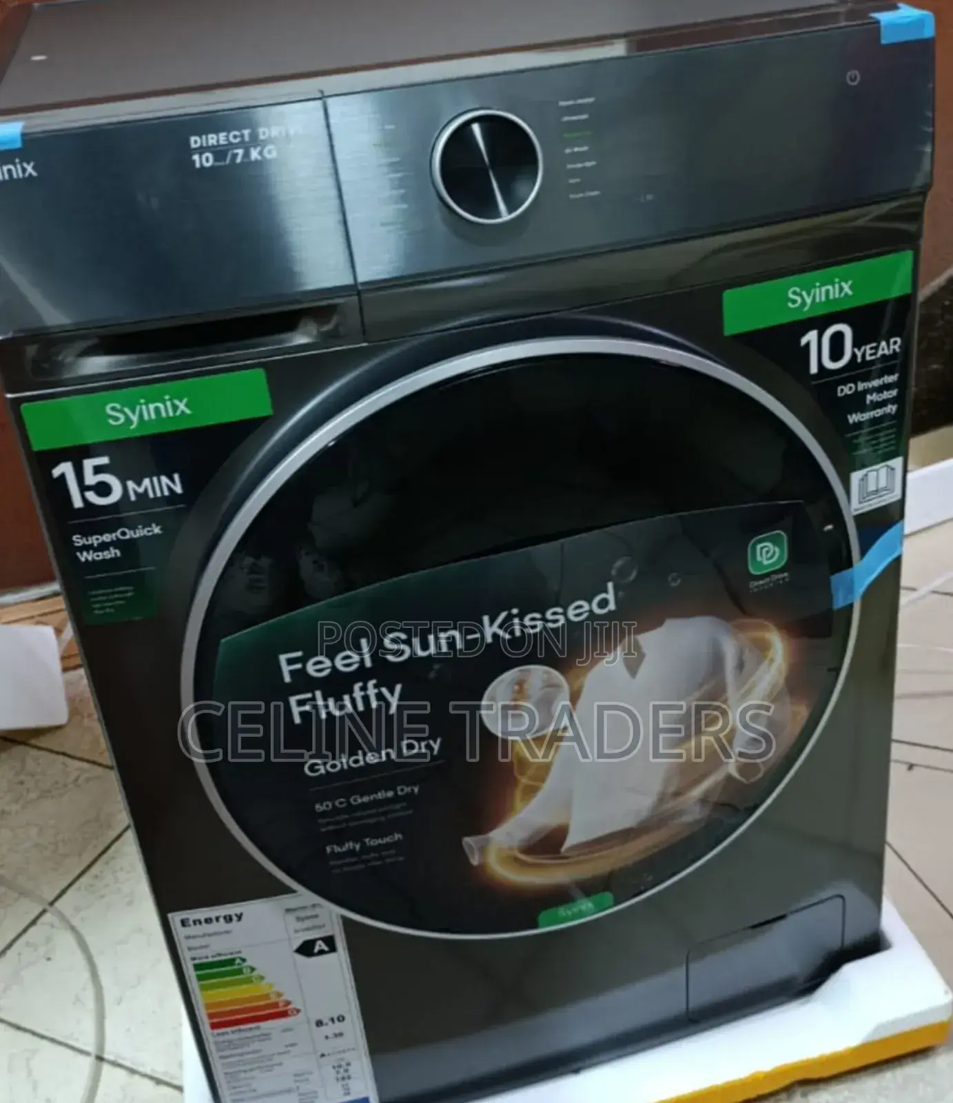 Syinix 10/7kg Steam Care Washer & Dryer
