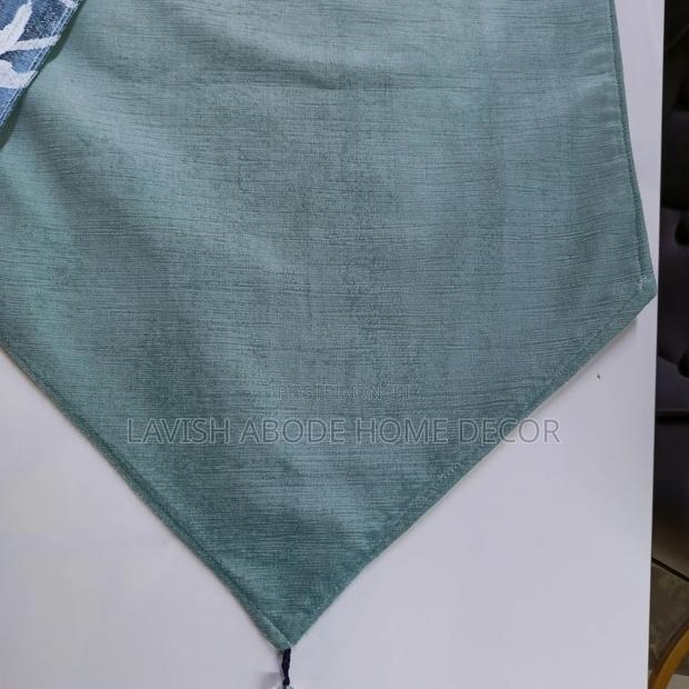Blue Floral Decorative Table Runner – Elegant Table Décor - thumbnail 3