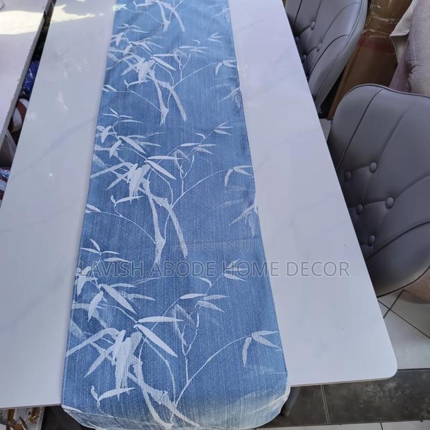 Blue Floral Decorative Table Runner – Elegant Table Décor - thumbnail 4