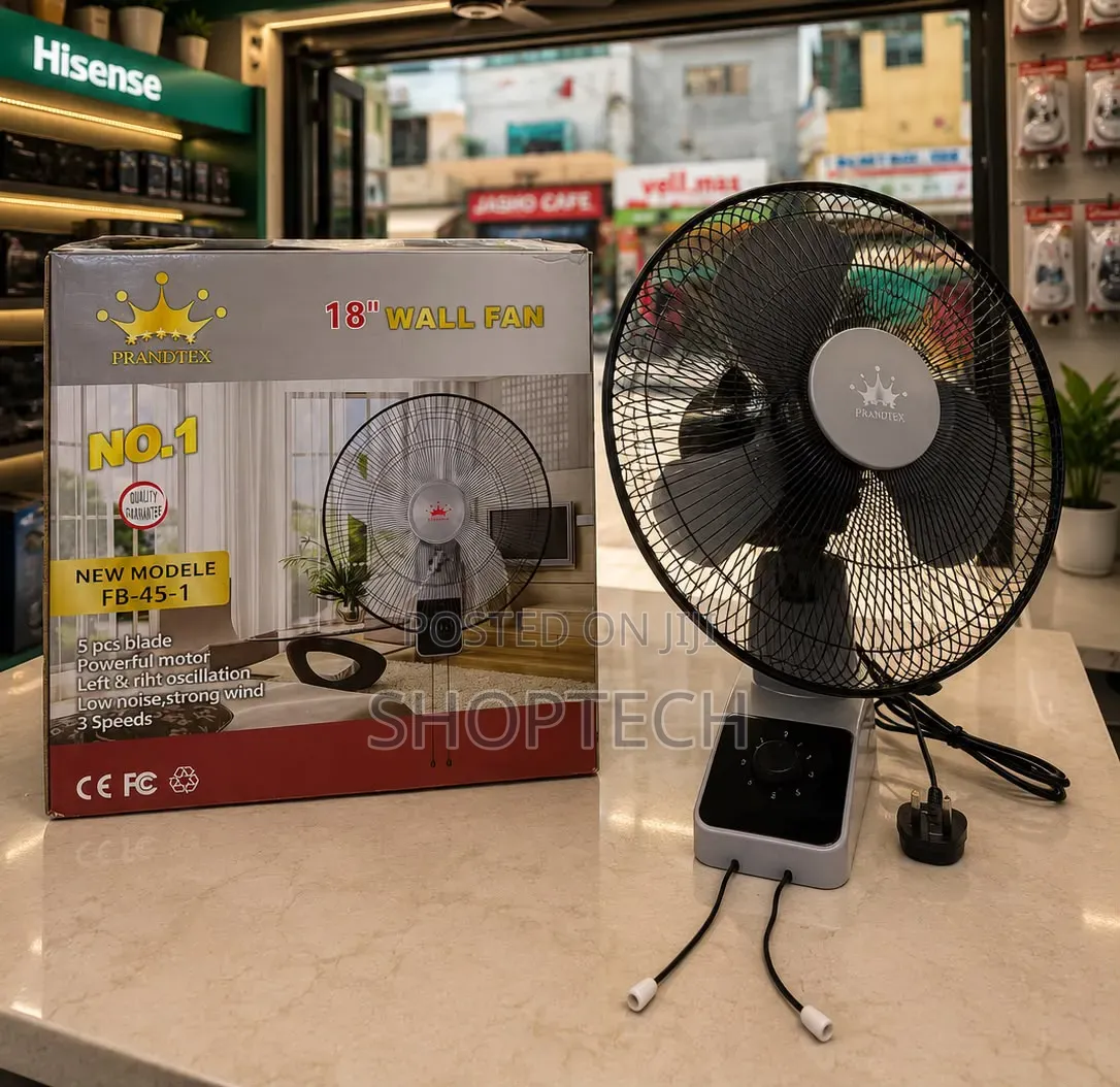18iches Wall Fan 
With Remote