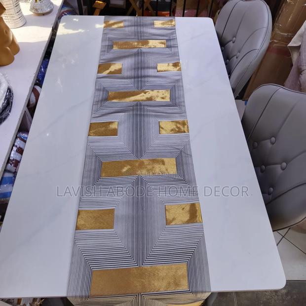 Black & Gold Decorative Table Runner – 230cm Elegant Table Décor - thumbnail 2