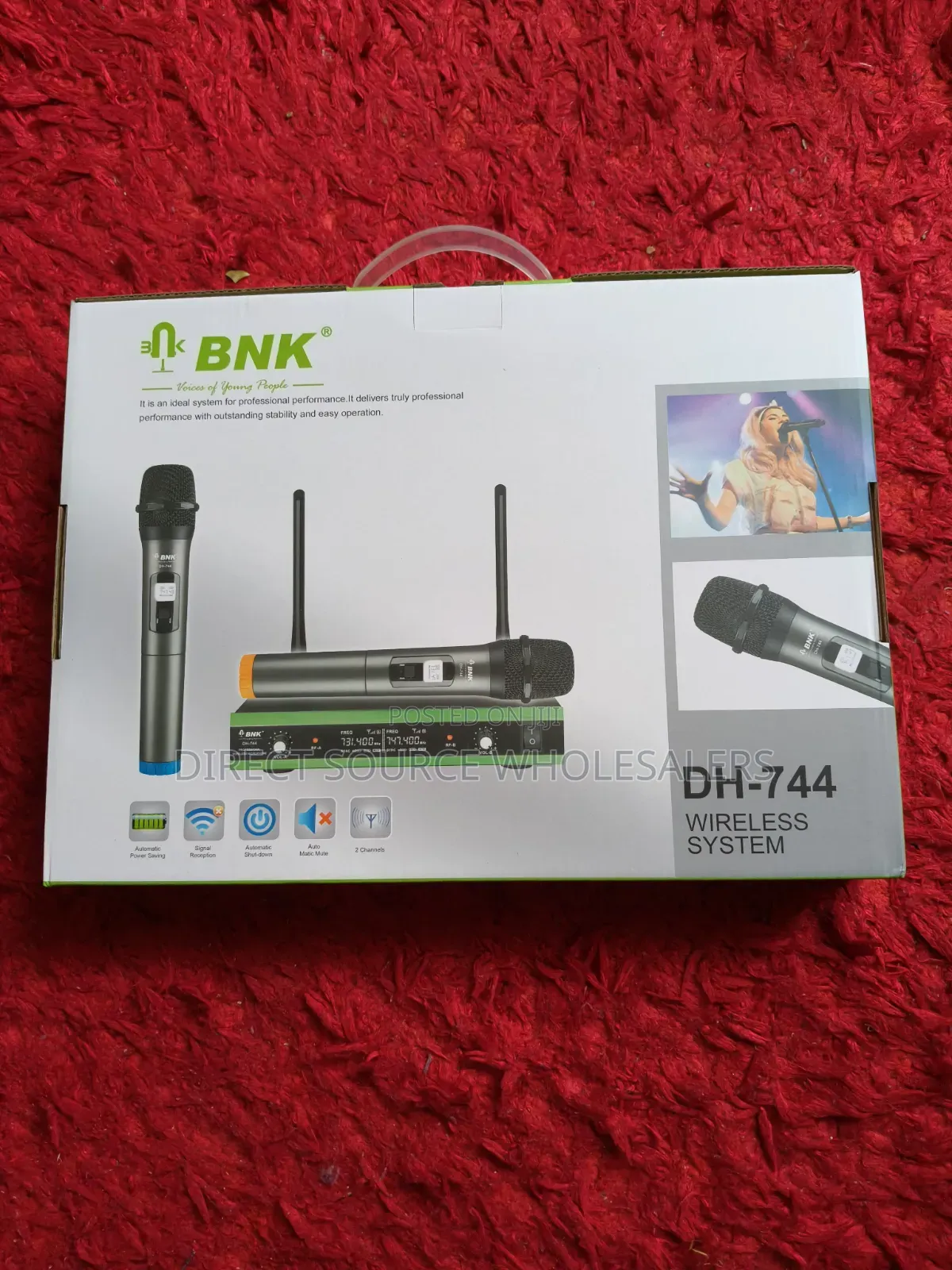BNK DH-744 Wireless Microphone System – 2 Handheld Mics
