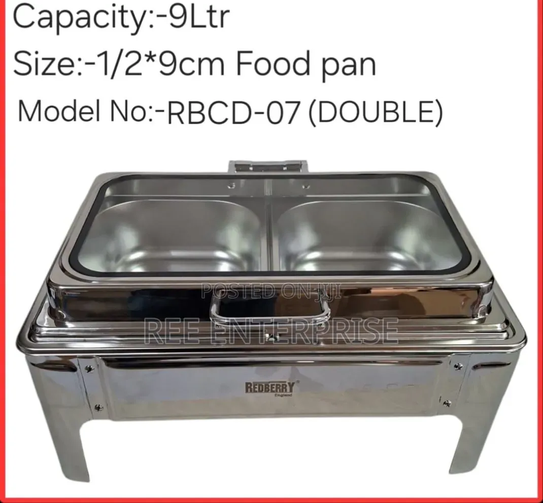9 Litres Red Ppchaffing Dish 
With Double & Proper Deep Insert