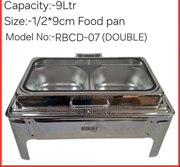 9 Litres Red Ppchaffing Dish 
With Double & Proper Deep Insert