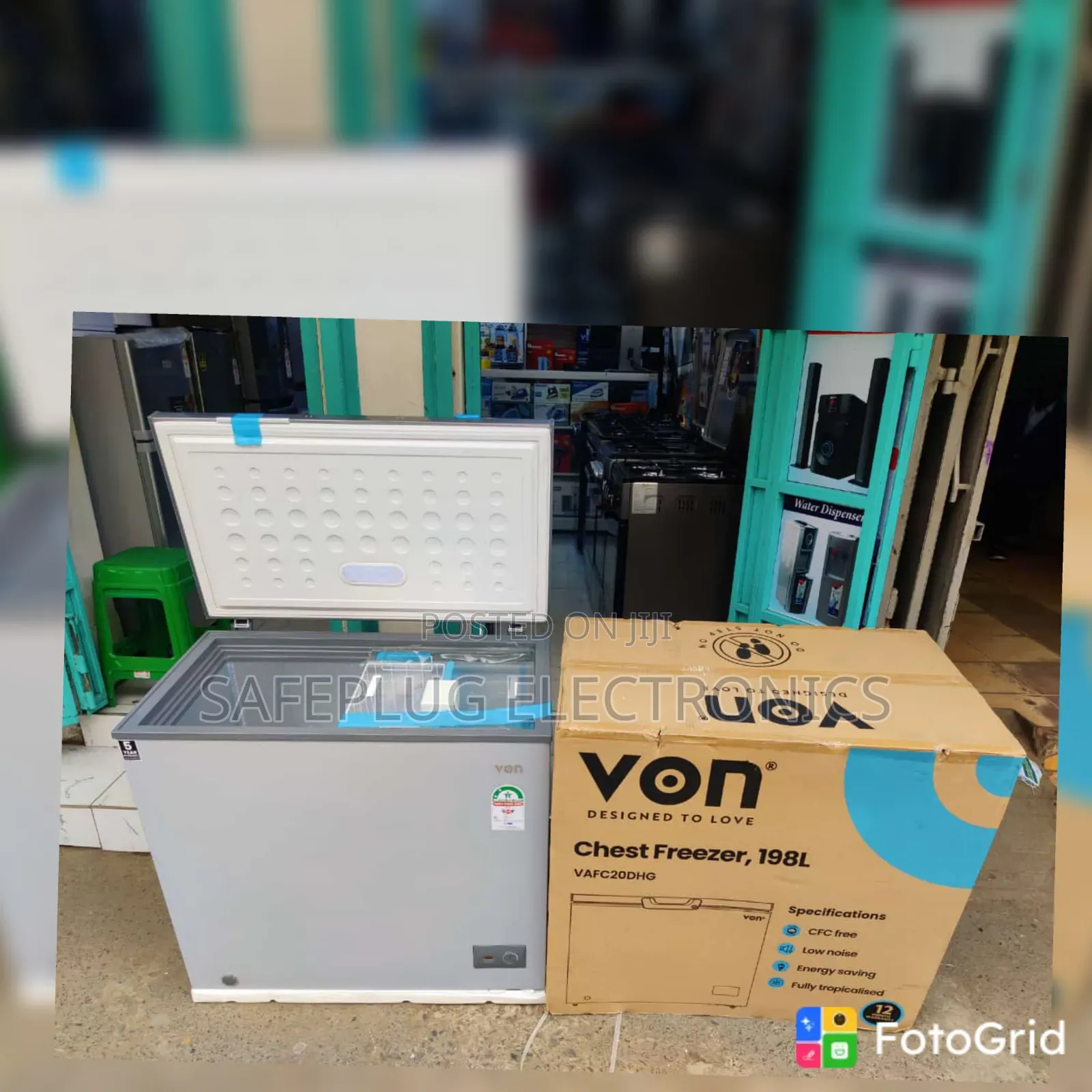 VON 198L Chest Freezer – Spacious & Reliable Deep Freezer