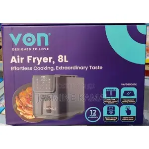 Von VAF08ODSTK Slim Digital Air Fryer,8L