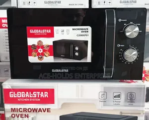 Globalstar 20 Litres Manual Microwave Oven – Silver/ Black