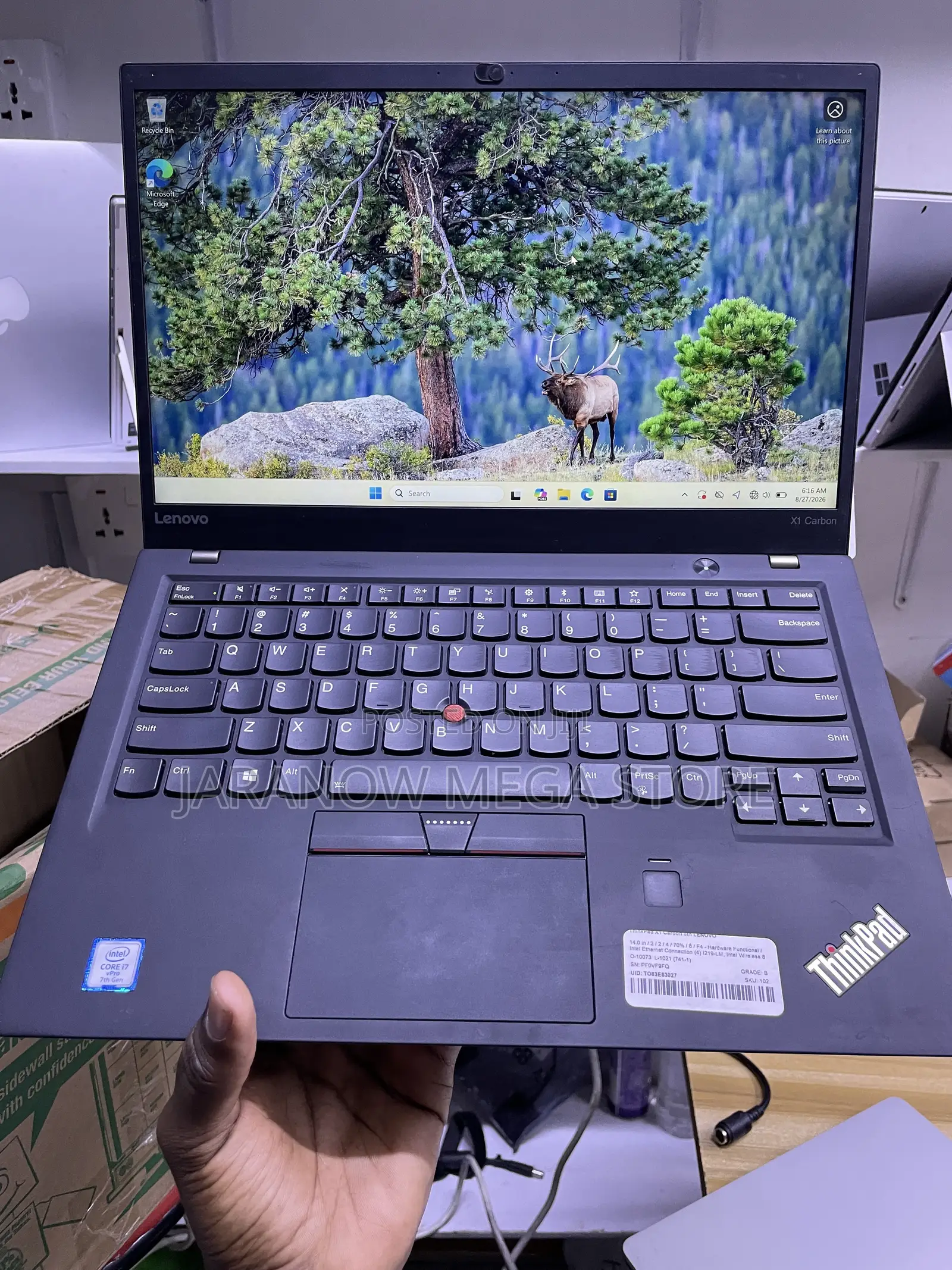 Laptop Lenovo ThinkPad X1 Carbon 16GB Intel Core i7 SSD 256GB
