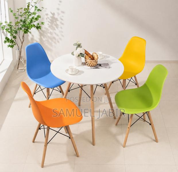 Dining Set (4seats + 1 Round Table) - thumbnail 2
