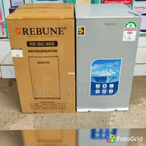 Rebune 90L Single Door Fridge – Silver Compact Refrigerator
